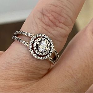 Authentic Pandora Double Halo size 56